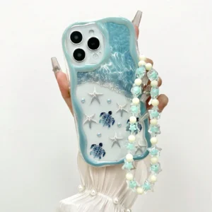 Coque motif gradient ondulé