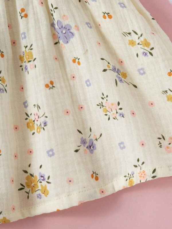 Robe bretelles plissée foulard – Image 5