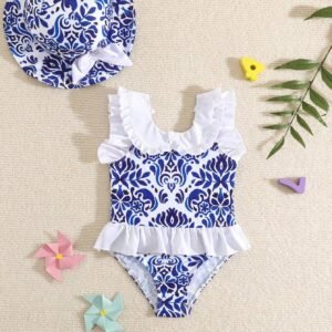 Maillot bain 1 pc chapeau