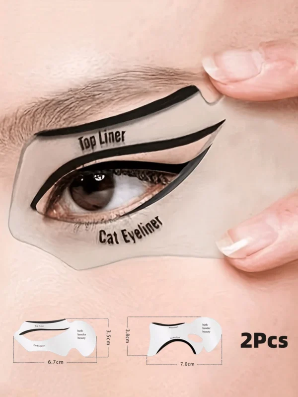 2 pcs pochoirs crayon yeux
