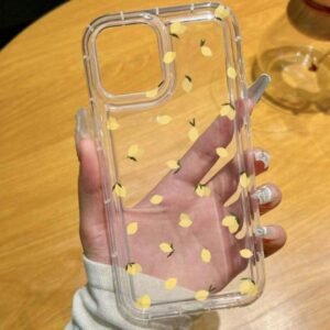 Coque transparente citron anti-chute