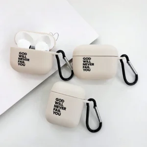Coque biblique beige avec crochet