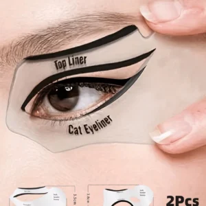 2 pcs pochoirs crayon yeux