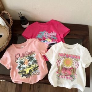 3 pcs set top minimaliste coton