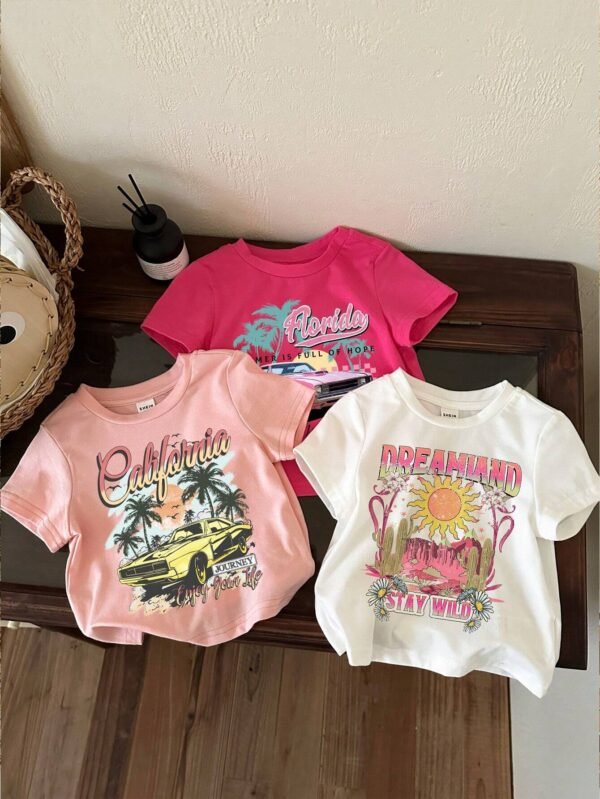 3 pcs set top minimaliste coton
