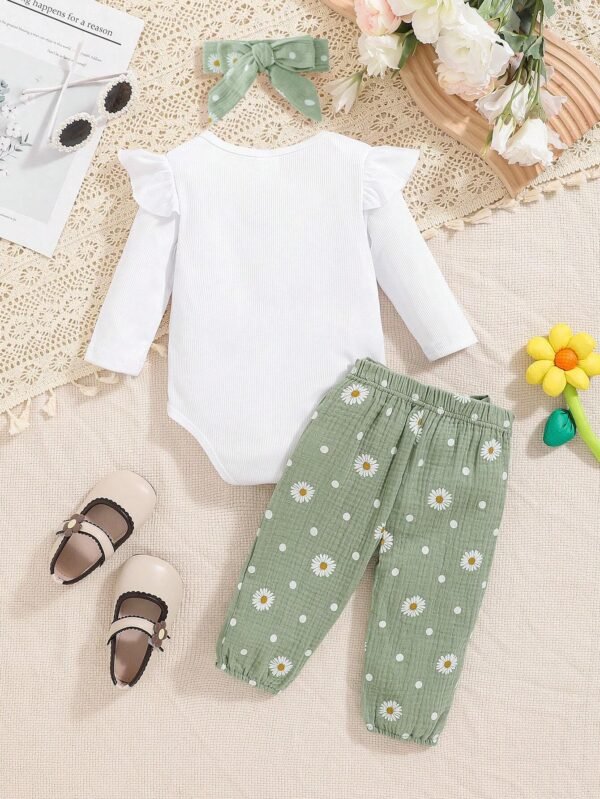 3 pcs combinaison + pantalon + bandeau – Image 2