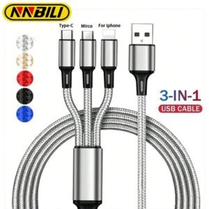 Câble 3 en 1 tissé