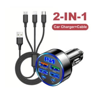 6 pcs kit charge voiture