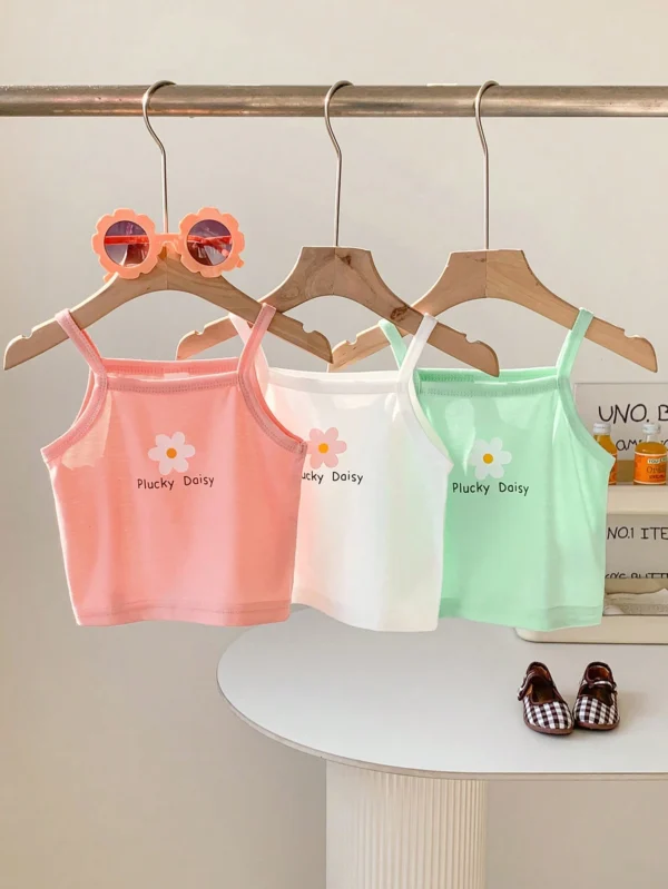 3 pcs ensemble débardeur short floral
