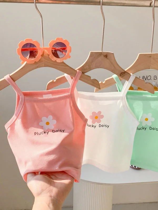 3 pcs ensemble débardeur short floral – Image 8