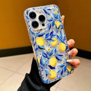 Coque motif feuilles citronnier
