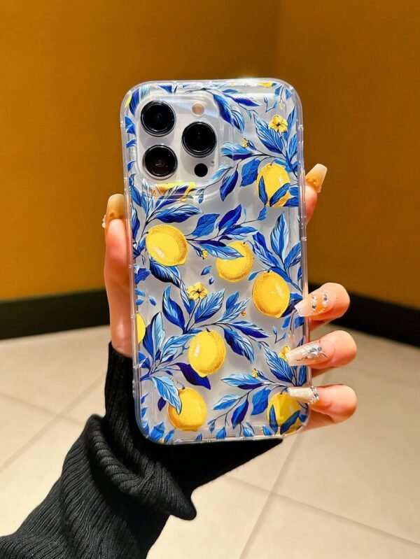 Coque motif feuilles citronnier