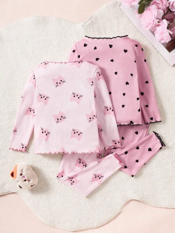 Set 4 pcs top pantalon volants – Image 2