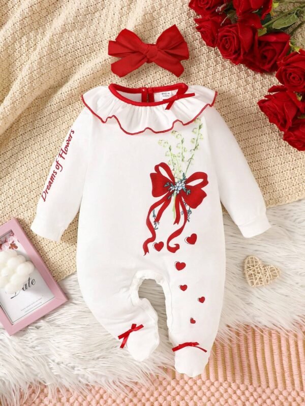 2 pcs barboteuse cœur hiver