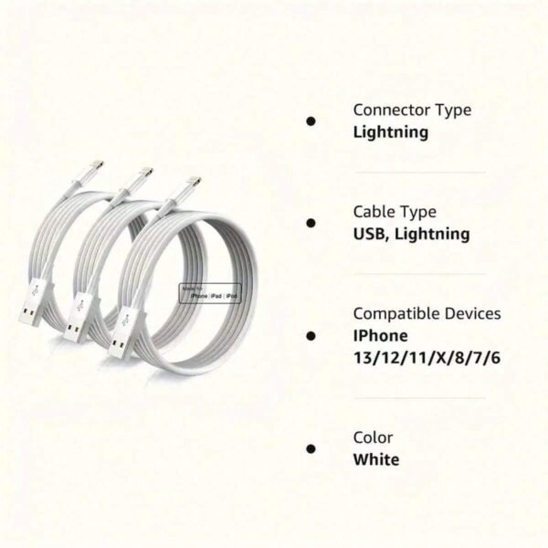 Câble Lightning 1m/2m MFi – Image 4