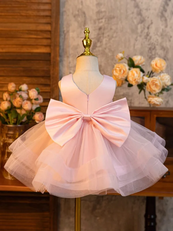 Robe fête volants nœud