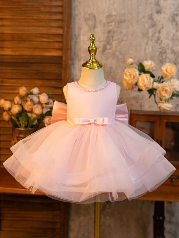 Robe fête volants nœud – Image 5