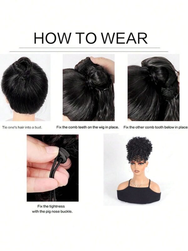 Queue cheval afro bouffante – Image 10