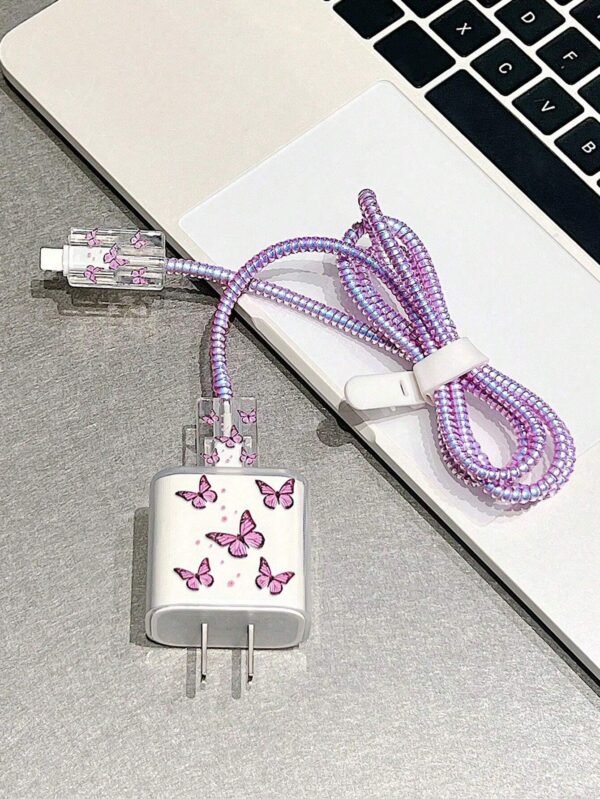5 pcs chargeur violet 20W – Image 3