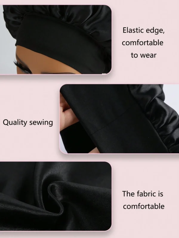 1 pcs bonnet satin soie – Image 8