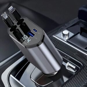 Chargeur voiture câble rétractable