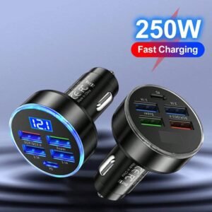Chargeur voiture 250W 5 ports