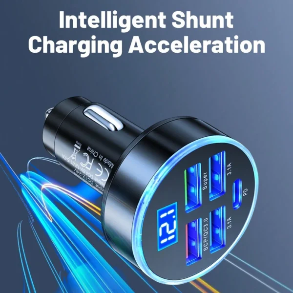 Chargeur voiture 250W 5 ports – Image 6