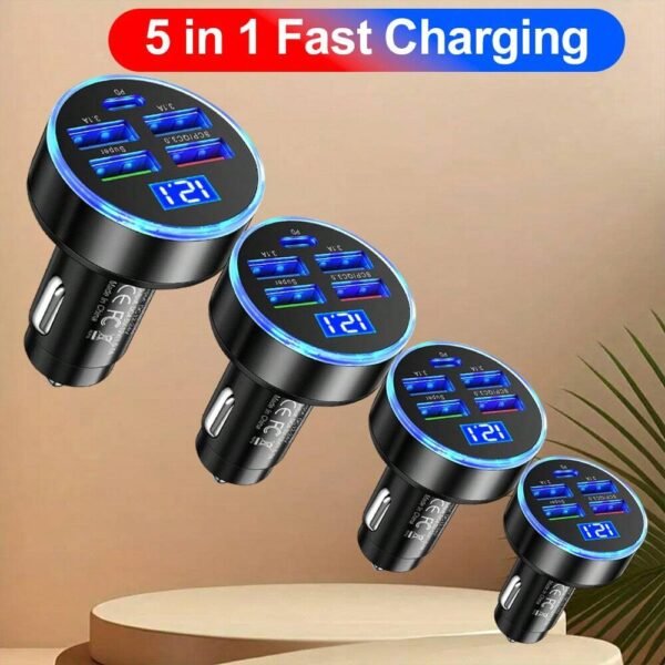 Chargeur voiture 250W 5 ports – Image 3