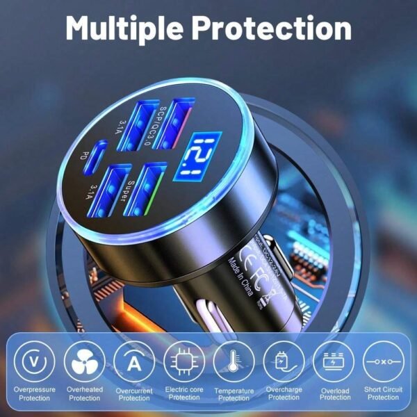 Chargeur voiture 250W 5 ports – Image 14