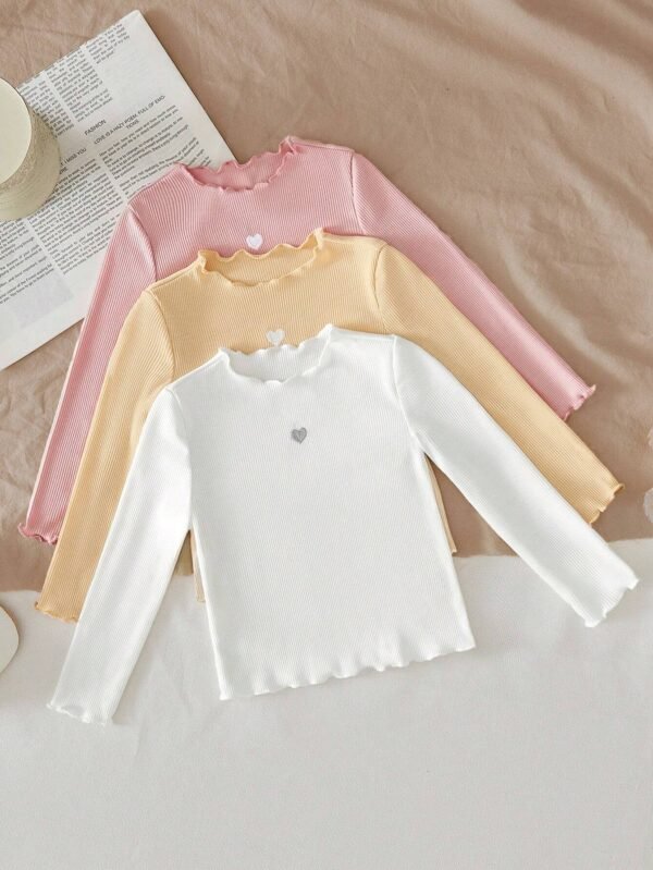3 pcs tops volants tricot