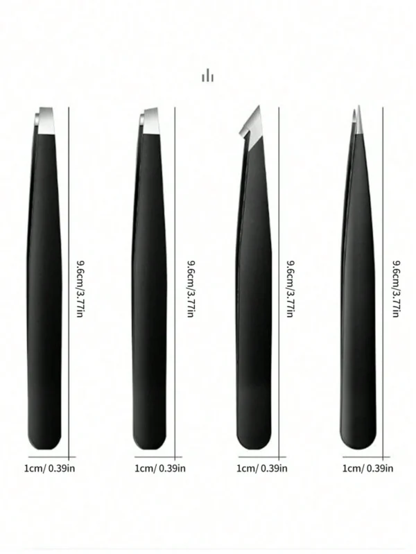 4 pinces sourcils acier – Image 6