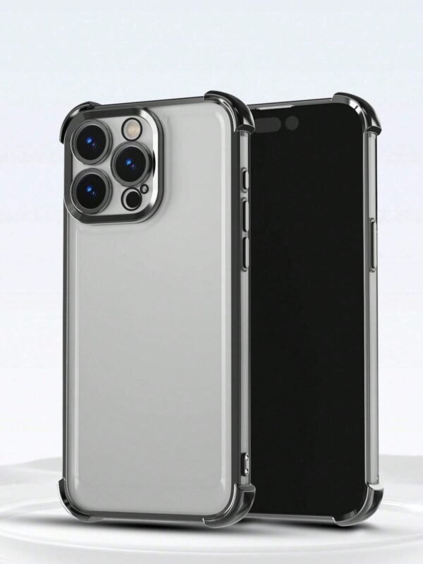Coque transparente coin doré – Image 3
