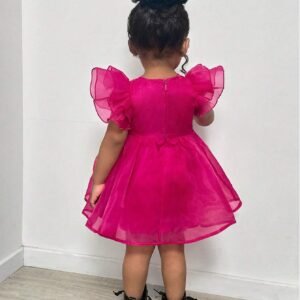 Robe fête volants organza