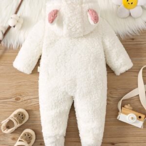 Barboteuse peluche oreilles 3D