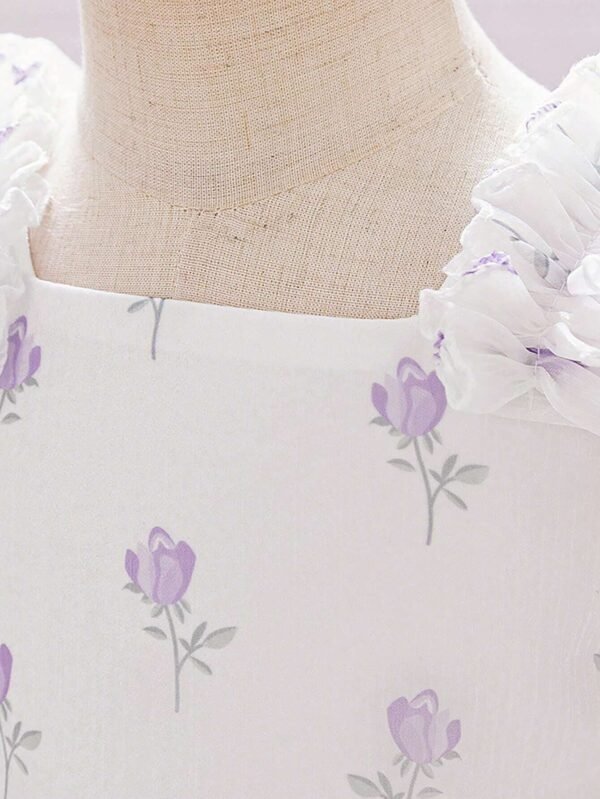 Robe demoiselle maille nœud – Image 5