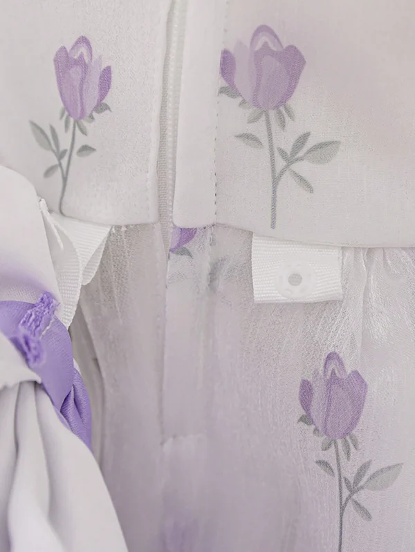 Robe demoiselle maille nœud – Image 9