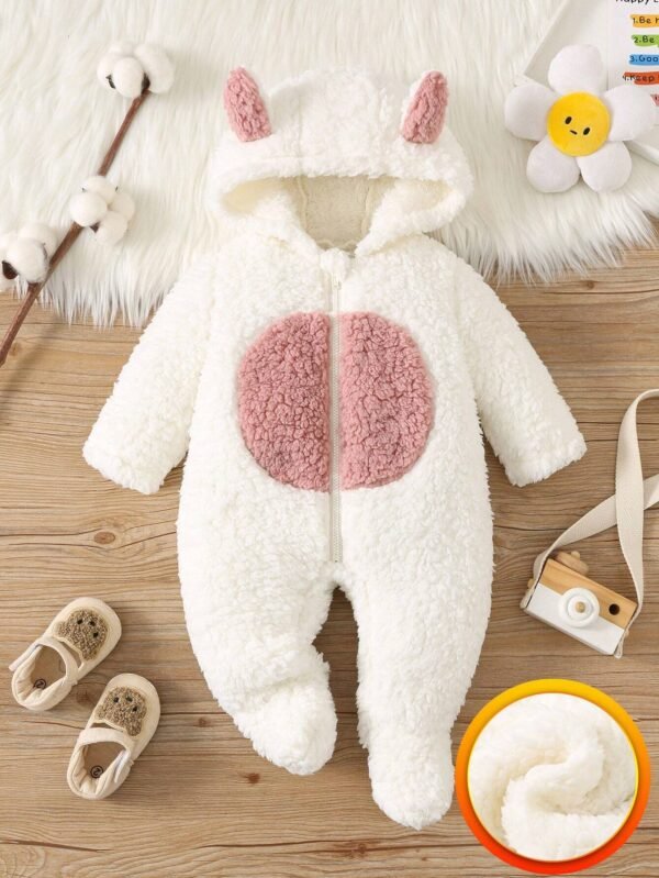 Barboteuse peluche oreilles 3D