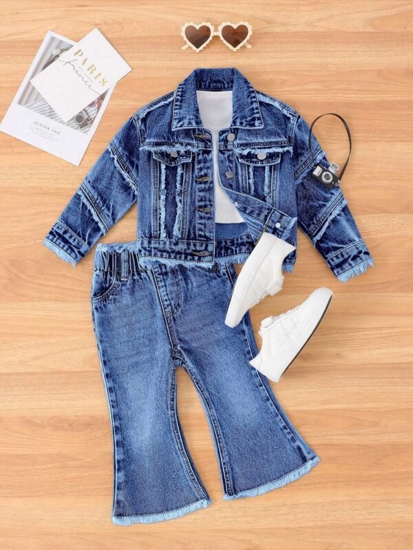Ensemble denim délavé
