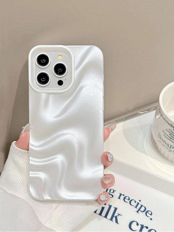 Coque 3D vague perle blanche – Image 4