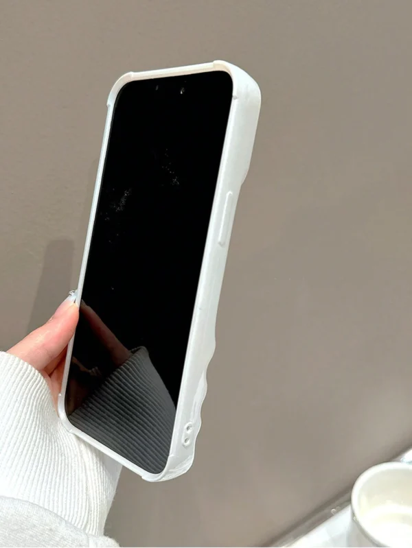 Coque 3D vague perle blanche – Image 6