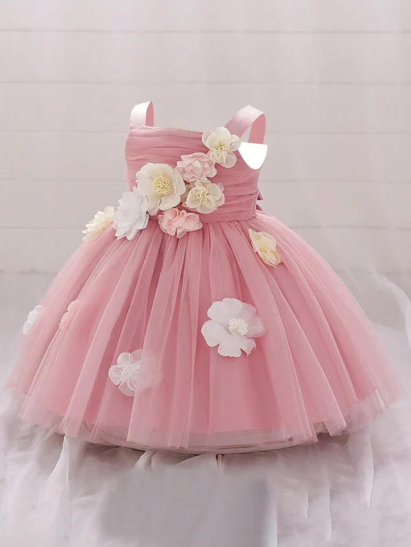 Robe mariée fleurs 3D – Image 3