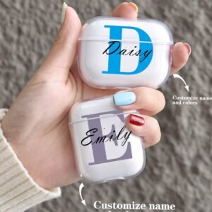 Coque personnalisée nom AirPods