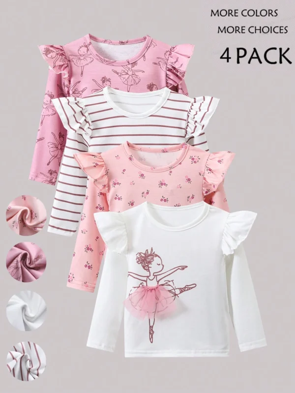 4 pcs jupes ballet tulle