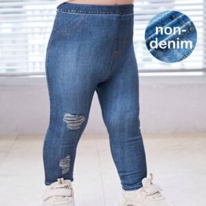 Collants effet denim