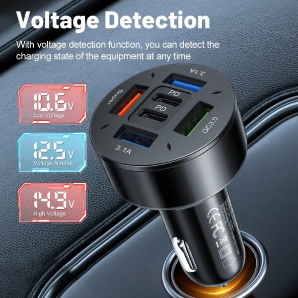 Chargeur voiture 150W 6 ports – Image 4