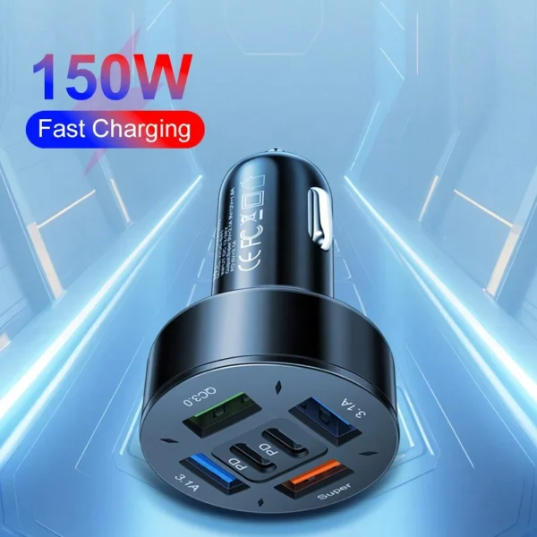 Chargeur voiture 150W 6 ports – Image 2
