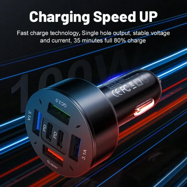 Chargeur voiture 150W 6 ports – Image 5