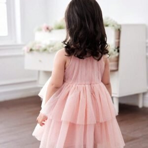 Robe fête pailletée rose
