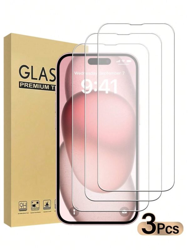 3 pièces verre trempé iPhone