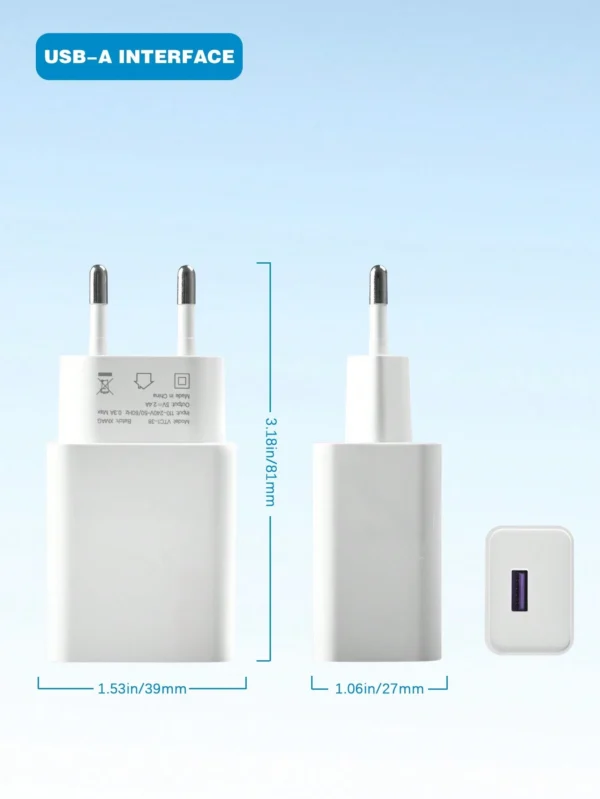 Adaptateur secteur USB 2.4A – Image 2